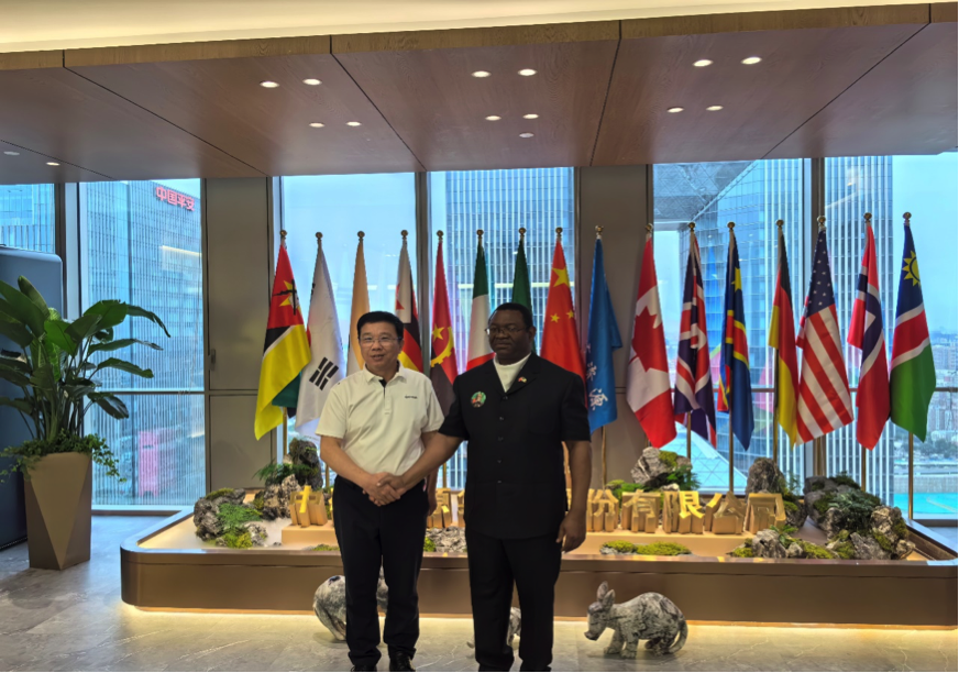 赞比亚驻华大使到访VSport-胜利资源集团总部
